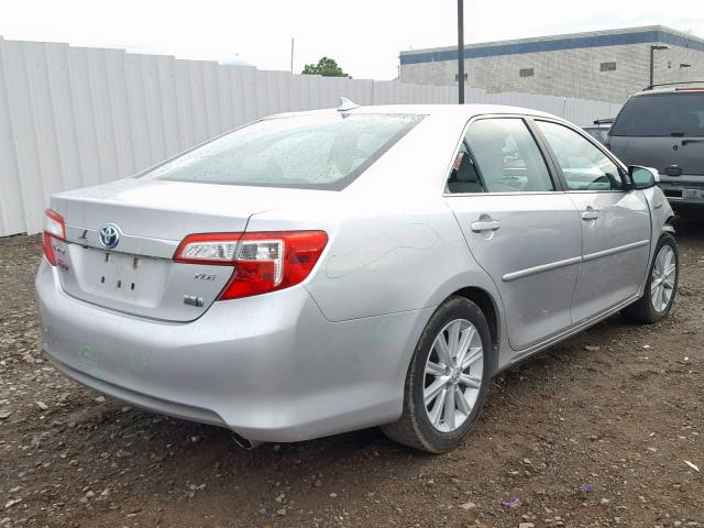 4T1BD1FK4CU008168 - 2012 TOYOTA CAMRY HYBR SILVER photo 4