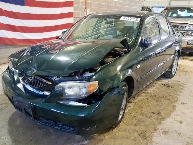 JM1BJ225330204208 - 2003 MAZDA PROTEGE DX GREEN photo 2