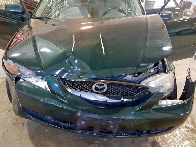 JM1BJ225330204208 - 2003 MAZDA PROTEGE DX GREEN photo 7