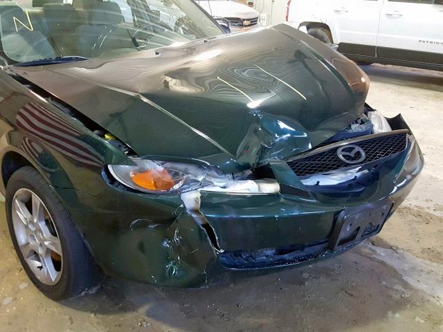 JM1BJ225330204208 - 2003 MAZDA PROTEGE DX GREEN photo 9