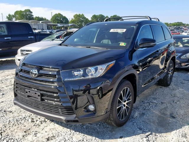 5TDJZRFH6JS553844 - 2018 TOYOTA HIGHLANDER BLACK photo 2