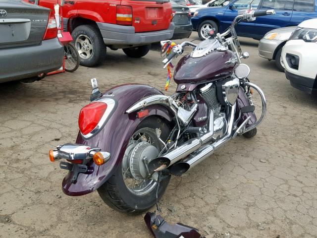 JS1VS55A492106588 - 2009 SUZUKI VL800 BURGUNDY photo 4