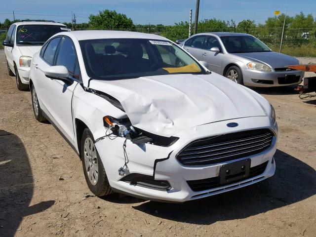 1FA6P0G73E5385904 - 2014 FORD FUSION S WHITE photo 1