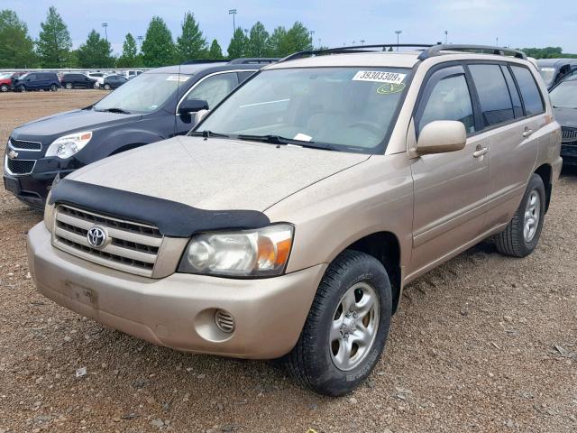 JTEGD21A040085851 - 2004 TOYOTA HIGHLANDER GOLD photo 2