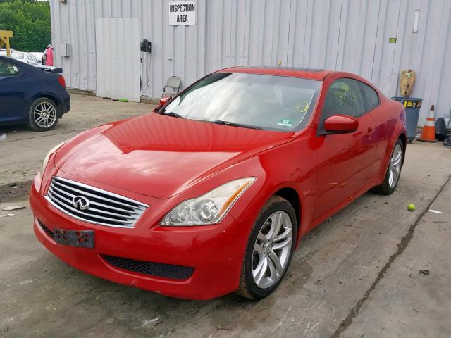 JN1CV6EL7AM152584 - 2010 INFINITI G37 RED photo 2