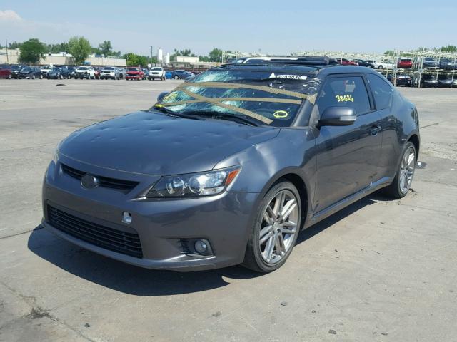 JTKJF5C73D3054849 - 2013 TOYOTA SCION TC GRAY photo 2