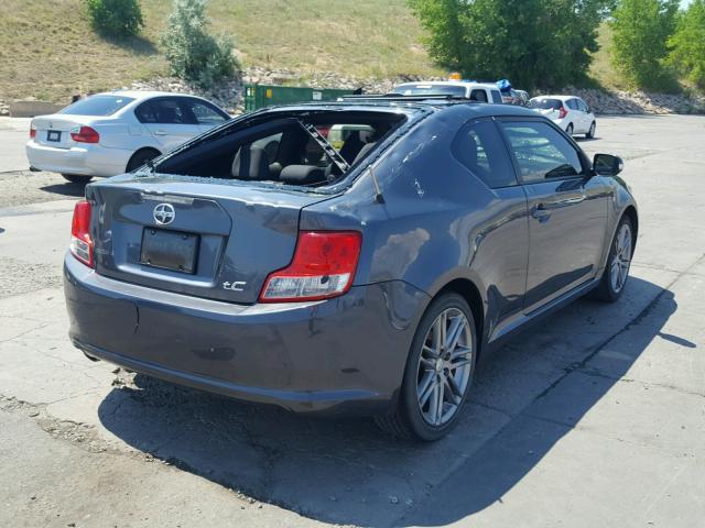 JTKJF5C73D3054849 - 2013 TOYOTA SCION TC GRAY photo 4