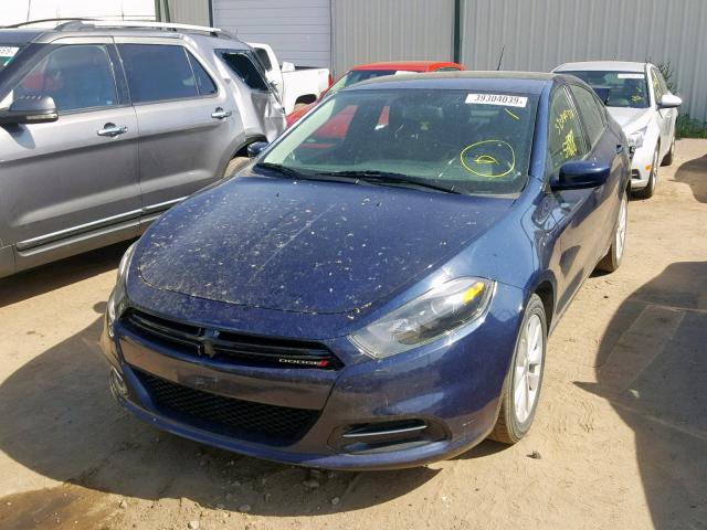 1C3CDFBB5ED913862 - 2014 DODGE DART SXT BLUE photo 2