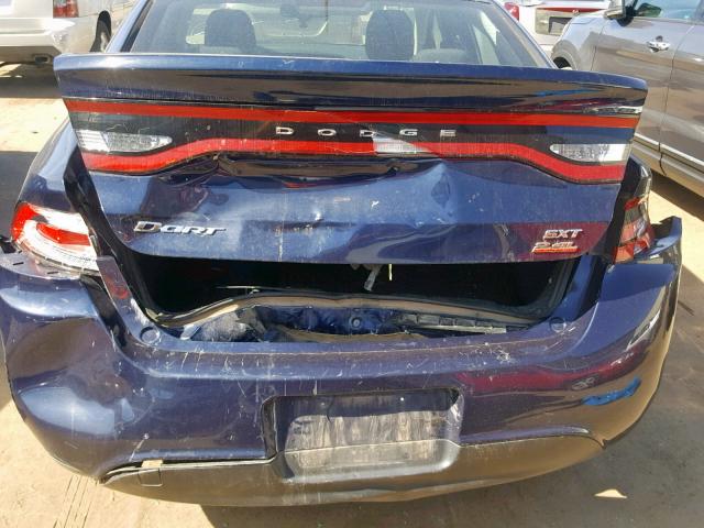 1C3CDFBB5ED913862 - 2014 DODGE DART SXT BLUE photo 9