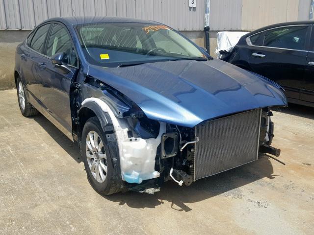 3FA6P0G75JR217477 - 2018 FORD FUSION S BLUE photo 1