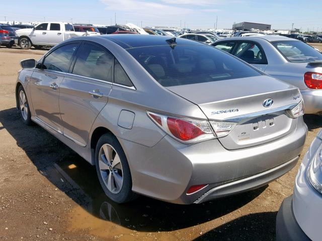 KMHEC4A48CA021064 - 2012 HYUNDAI SONATA HYB SILVER photo 3