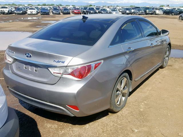 KMHEC4A48CA021064 - 2012 HYUNDAI SONATA HYB SILVER photo 4