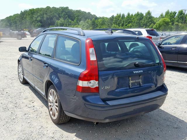 YV1MW682152089690 - 2005 VOLVO V50 T5 BLUE photo 3