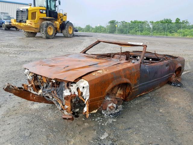 1FABP27M4GF306267 - 1986 FORD MUSTANG LX BURN photo 2