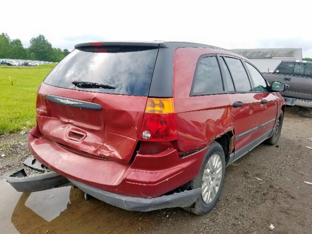 2A4GM48466R716766 - 2006 CHRYSLER PACIFICA RED photo 4