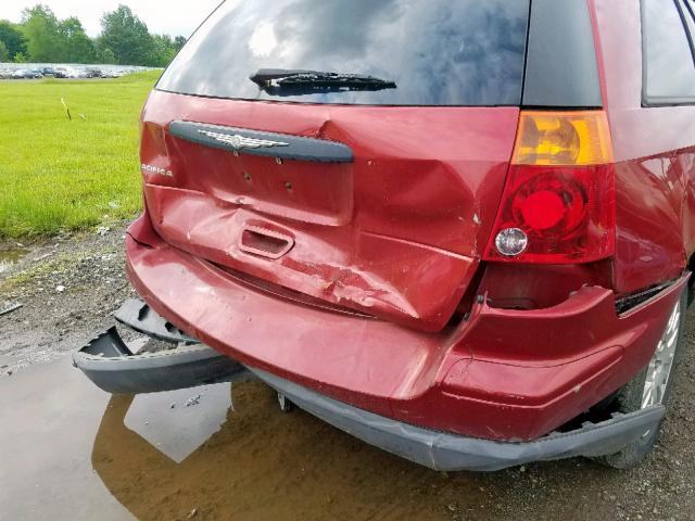 2A4GM48466R716766 - 2006 CHRYSLER PACIFICA RED photo 9