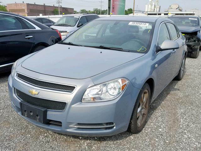 1G1ZH57BX8F235396 - 2008 CHEVROLET MALIBU 1LT BLUE photo 2