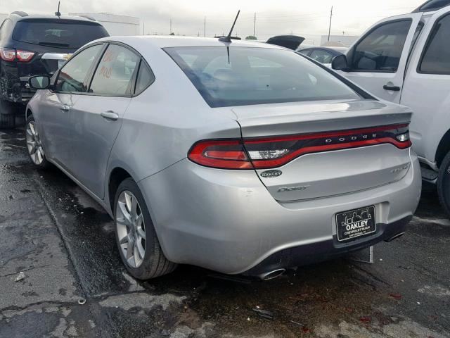 1C3CDFBA7DD269304 - 2013 DODGE DART SXT SILVER photo 3