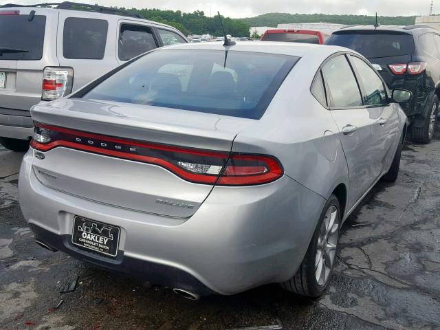 1C3CDFBA7DD269304 - 2013 DODGE DART SXT SILVER photo 4