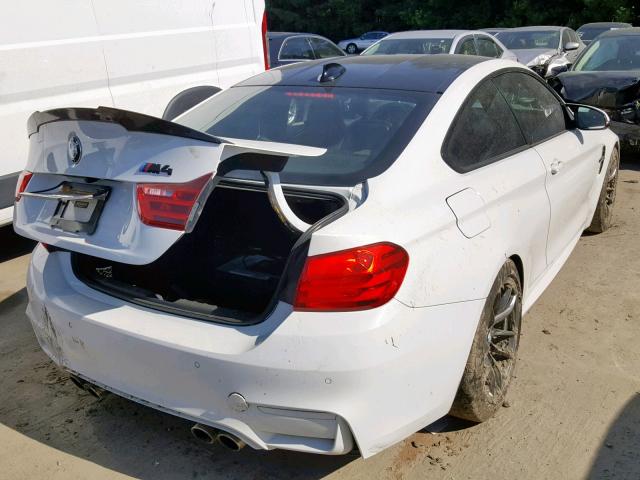 WBS3R9C51FK330055 - 2015 BMW M4 WHITE photo 4