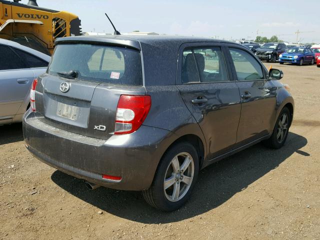 JTKKU10418J017734 - 2008 SCION XD GRAY photo 4