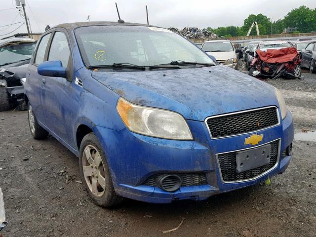 KL1TD6DE0AB054891 - 2010 CHEVROLET AVEO LS BLUE photo 1