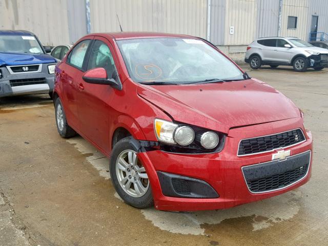 1G1JA5SH2C4115903 - 2012 CHEVROLET SONIC LS BURGUNDY photo 1