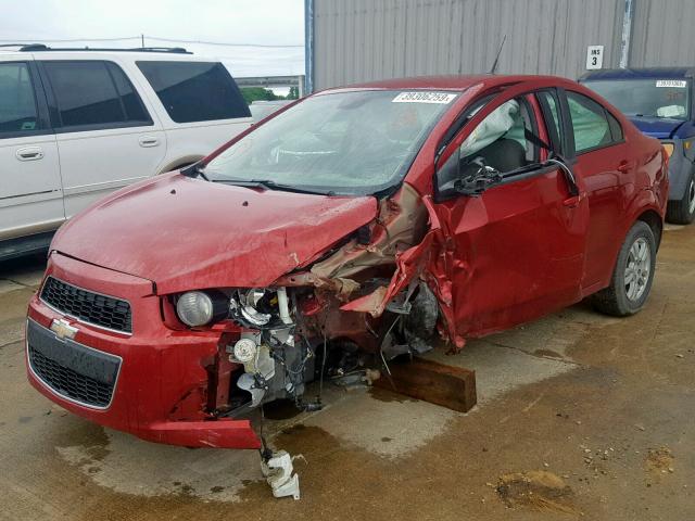 1G1JA5SH2C4115903 - 2012 CHEVROLET SONIC LS BURGUNDY photo 2