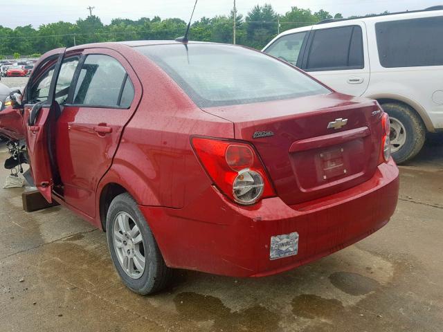 1G1JA5SH2C4115903 - 2012 CHEVROLET SONIC LS BURGUNDY photo 3