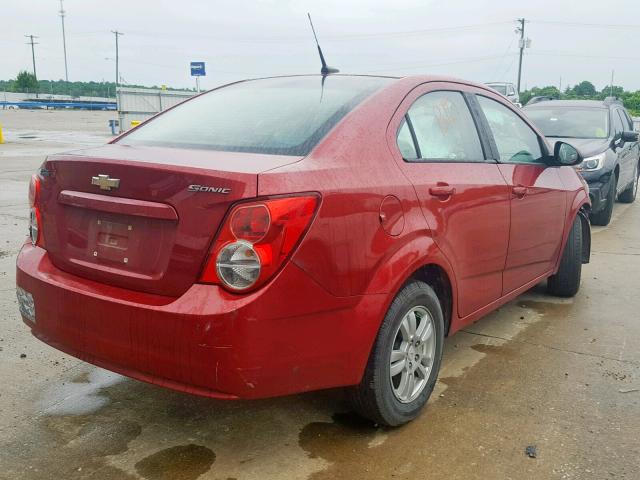1G1JA5SH2C4115903 - 2012 CHEVROLET SONIC LS BURGUNDY photo 4