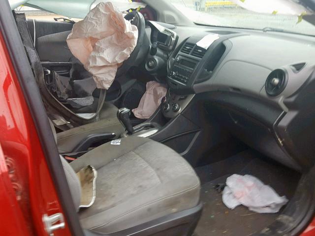 1G1JA5SH2C4115903 - 2012 CHEVROLET SONIC LS BURGUNDY photo 5