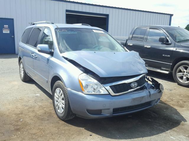 KNDMG4C74B6369876 - 2011 KIA SEDONA LX BLUE photo 1