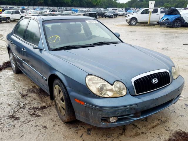 KMHWF25H34A001965 - 2004 HYUNDAI SONATA GL GREEN photo 1