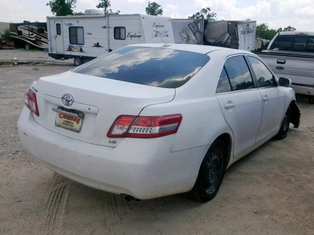 4T1BF3EK6AU561327 - 2010 TOYOTA CAMRY BASE WHITE photo 4