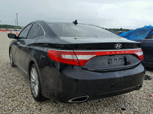 KMHFH4JG4DA261147 - 2013 HYUNDAI AZERA GLS BLACK photo 3