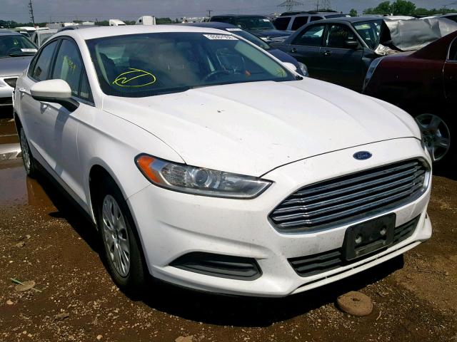 1FA6P0G74E5365998 - 2014 FORD FUSION S WHITE photo 1