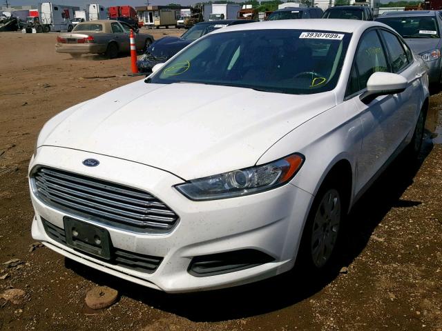 1FA6P0G74E5365998 - 2014 FORD FUSION S WHITE photo 2