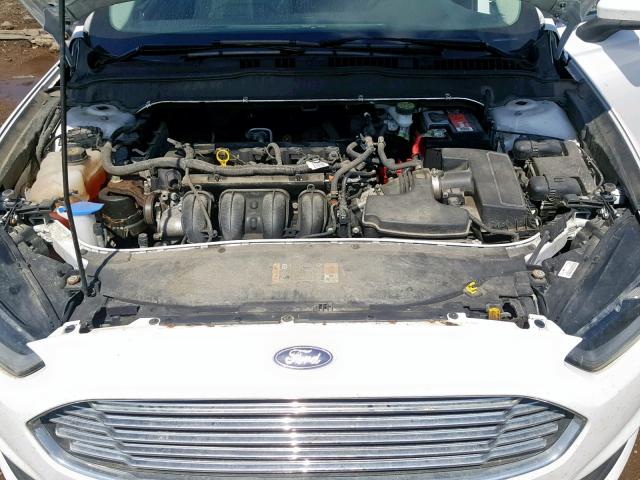 1FA6P0G74E5365998 - 2014 FORD FUSION S WHITE photo 7