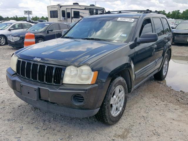 1J4GS48KX5C656874 - 2005 JEEP GRAND CHER BLACK photo 2