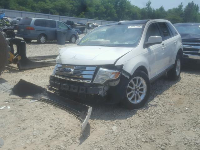 2FMDK38C59BA60777 - 2009 FORD EDGE SEL WHITE photo 2