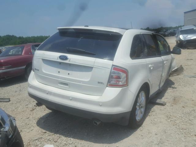 2FMDK38C59BA60777 - 2009 FORD EDGE SEL WHITE photo 4