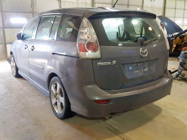 JM1CR293170145439 - 2007 MAZDA 5 GRAY photo 3