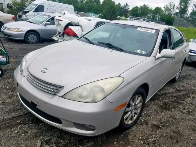 JTHBF30G030129669 - 2003 LEXUS ES 300 SILVER photo 2