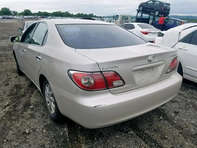 JTHBF30G030129669 - 2003 LEXUS ES 300 SILVER photo 3