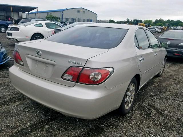 JTHBF30G030129669 - 2003 LEXUS ES 300 SILVER photo 4