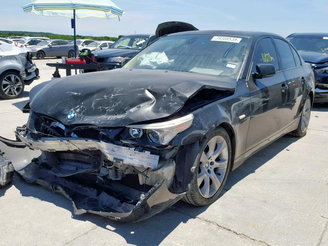 WBANB53557CP05564 - 2007 BMW 550 I BLACK photo 2