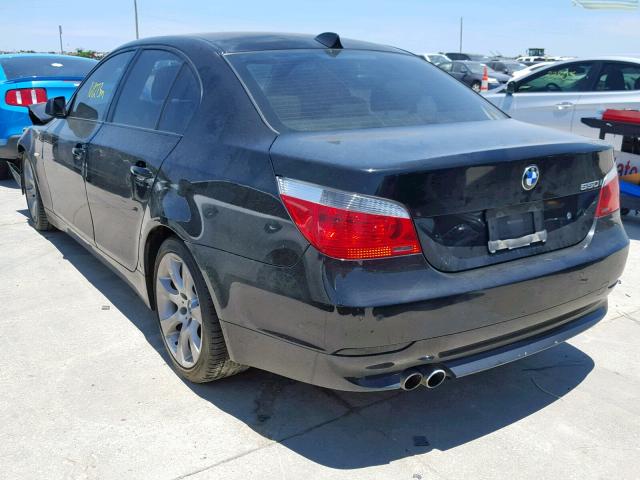 WBANB53557CP05564 - 2007 BMW 550 I BLACK photo 3