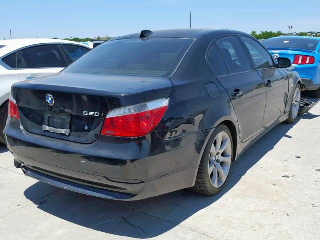 WBANB53557CP05564 - 2007 BMW 550 I BLACK photo 4