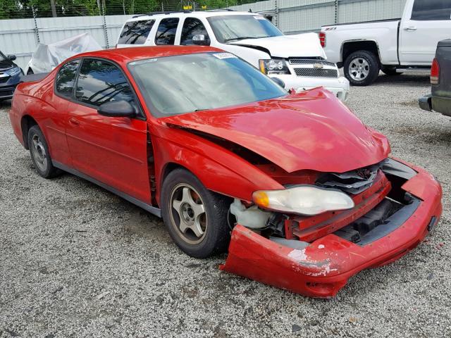 2G1WW12EX49262040 - 2004 CHEVROLET MONTE CARL RED photo 1