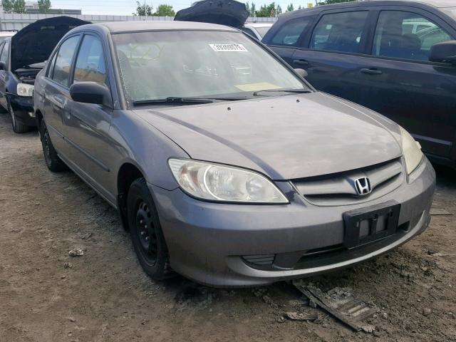 2HGES16395H027063 - 2005 HONDA CIVIC DX V GRAY photo 1